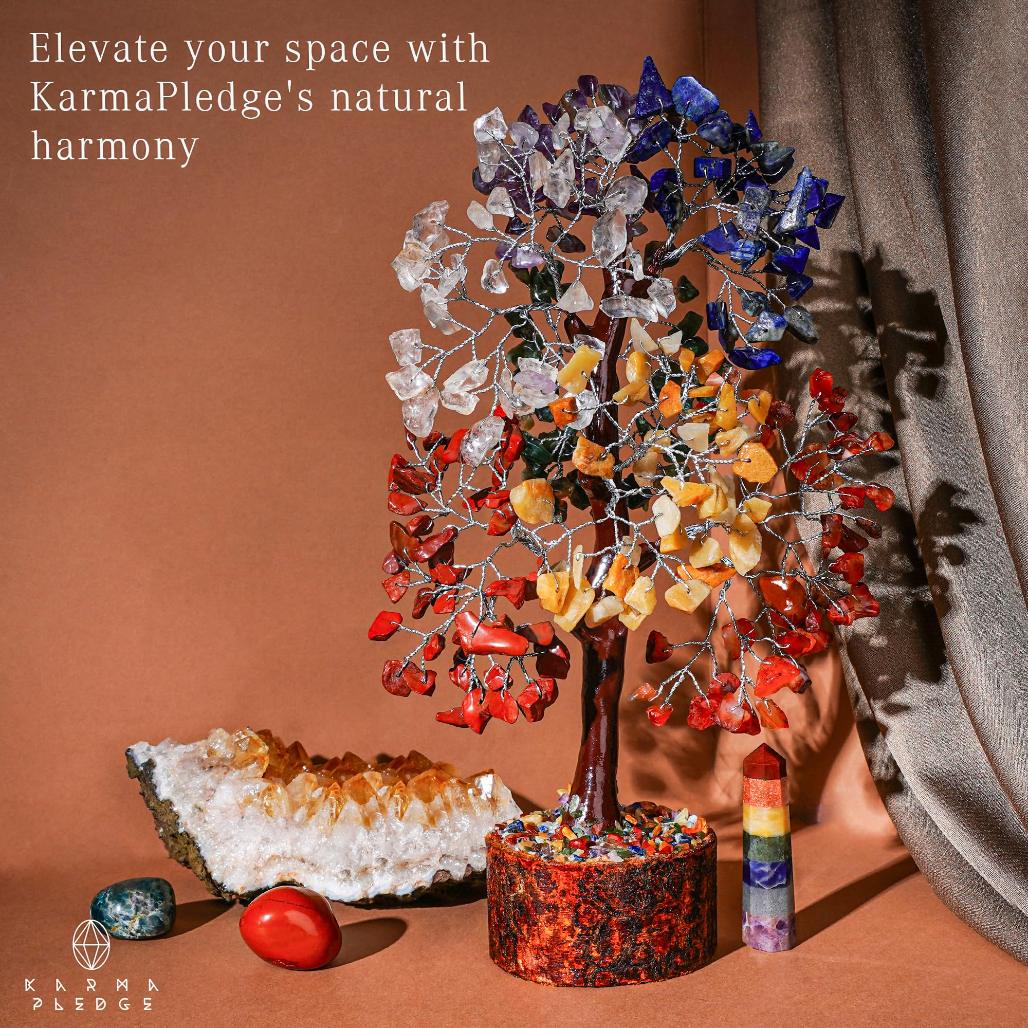 KARMAPLEDGE carnelian sacral chakra close-up evokes creativity and motivation.