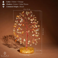 KARMAPLEDGE Citrine chakra-tree highlighting energy balance and warmth