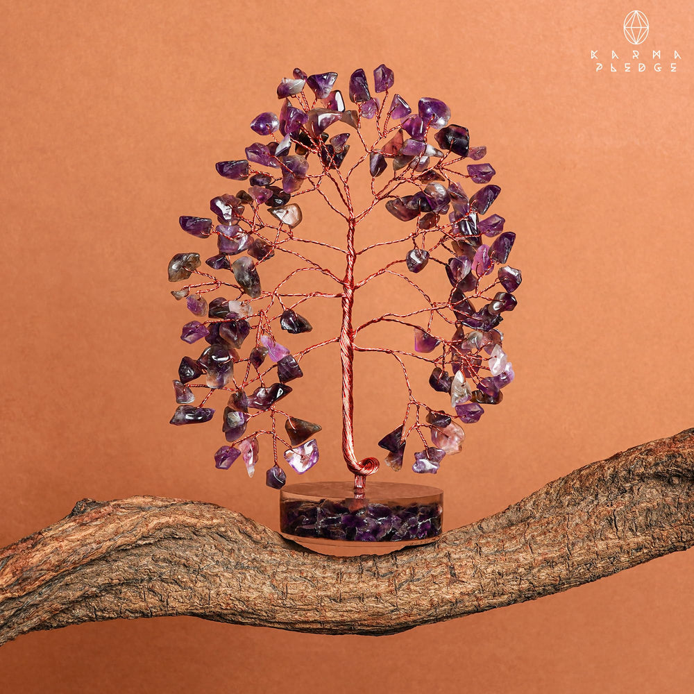 KARMAPLEDGE Crystal Tree branch layout invites personal arrangement and customization.