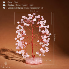 KARMAPLEDGE crystal-tree desk decor enhances focus and a peaceful work environment