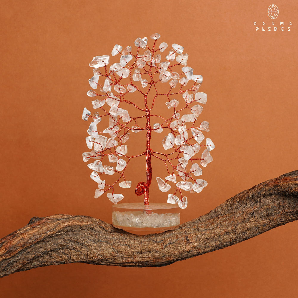 KARMAPLEDGE Crystal Tree includes gift-ready note for thoughtful gifting