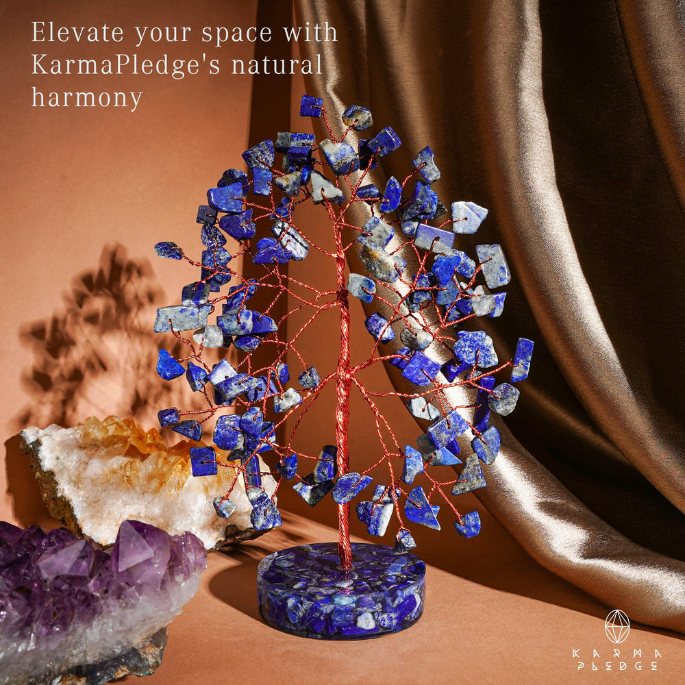 KARMAPLEDGE crystal tree home decor provides a serene focal point