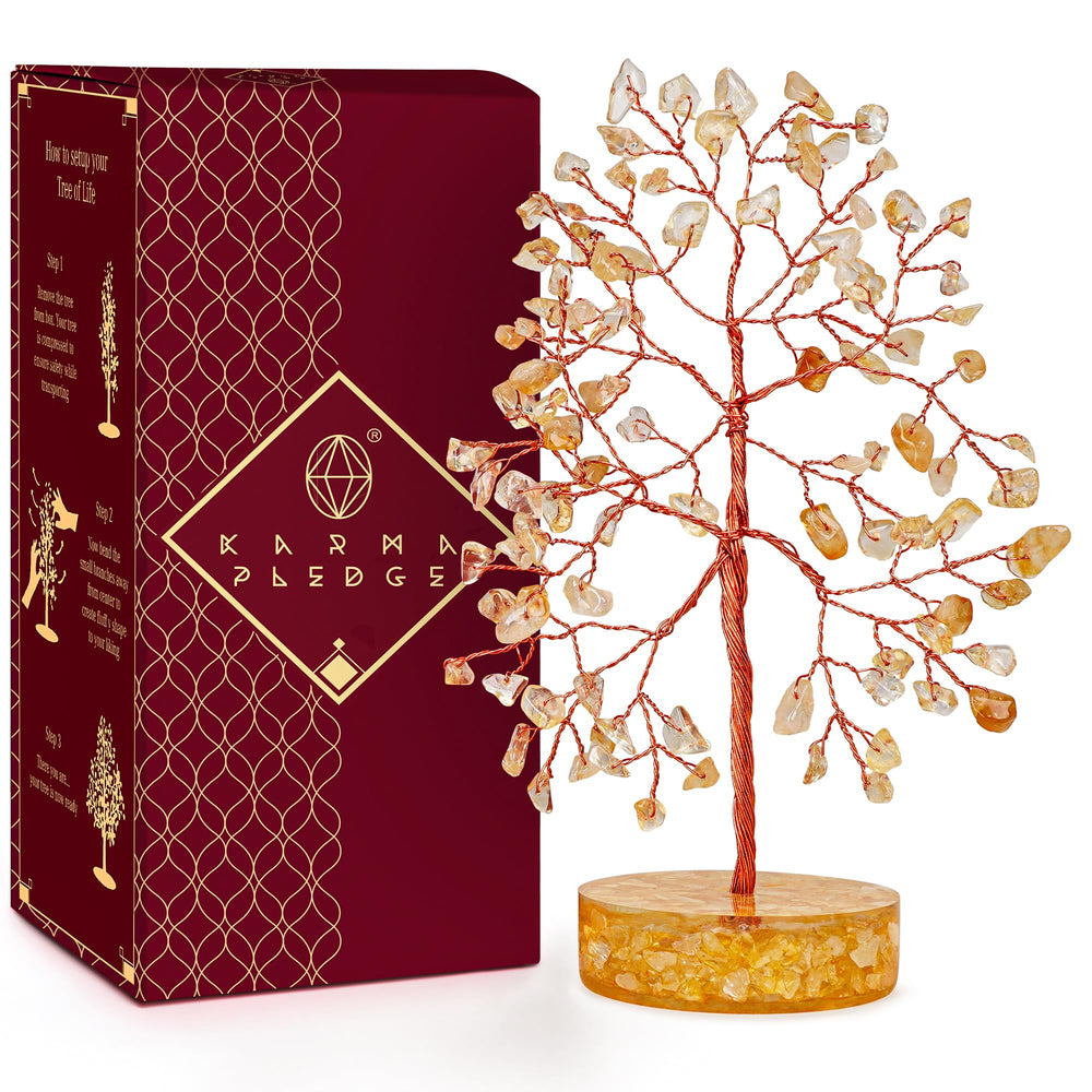 KARMAPLEDGE Crystal Tree home-decor display enhances calm and positive energy