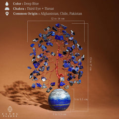 KARMAPLEDGE Crystal Tree lapis lazuli stones for grounding vibes