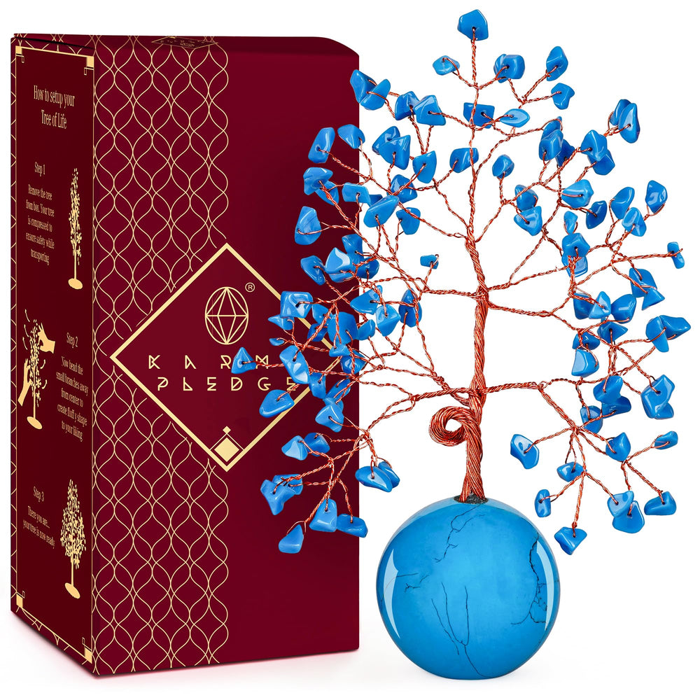KARMAPLEDGE Crystal Tree Life base displayed as serene tabletop centerpiece