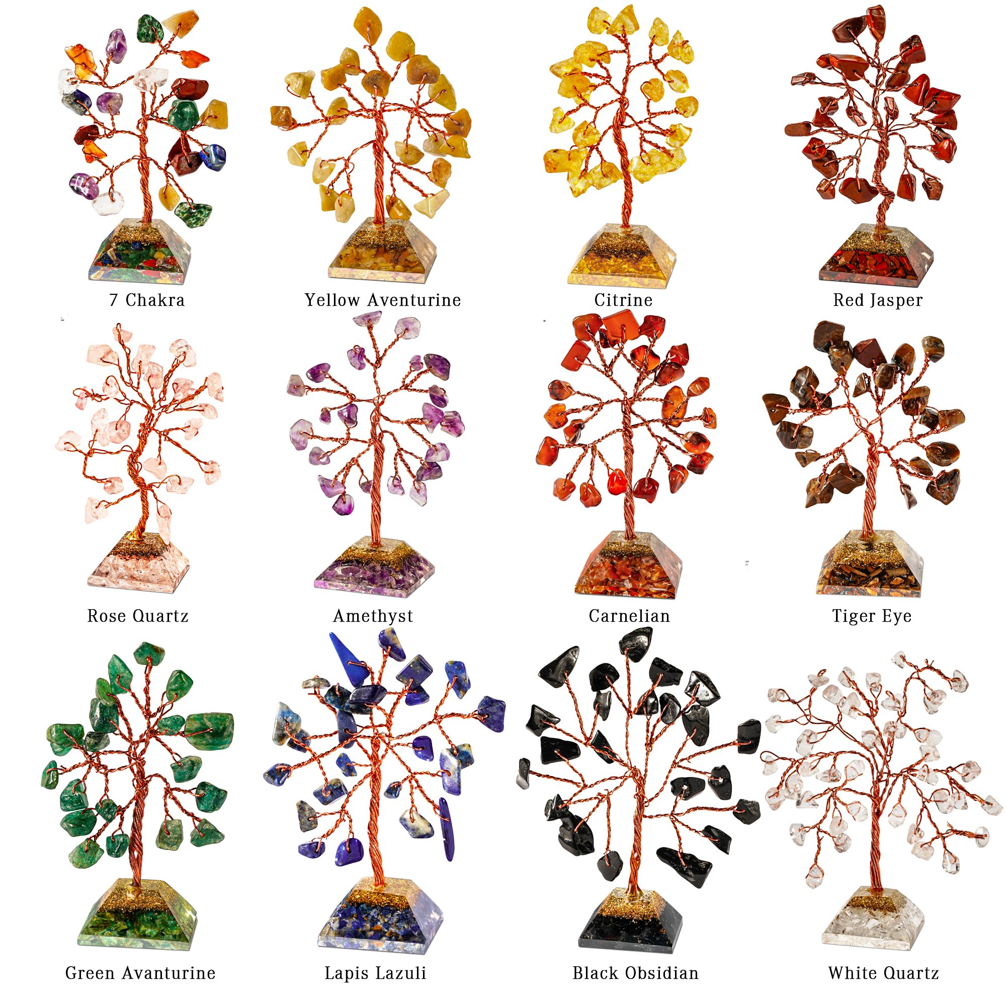 KARMAPLEDGE crystal tree of life gift set for thoughtful presents