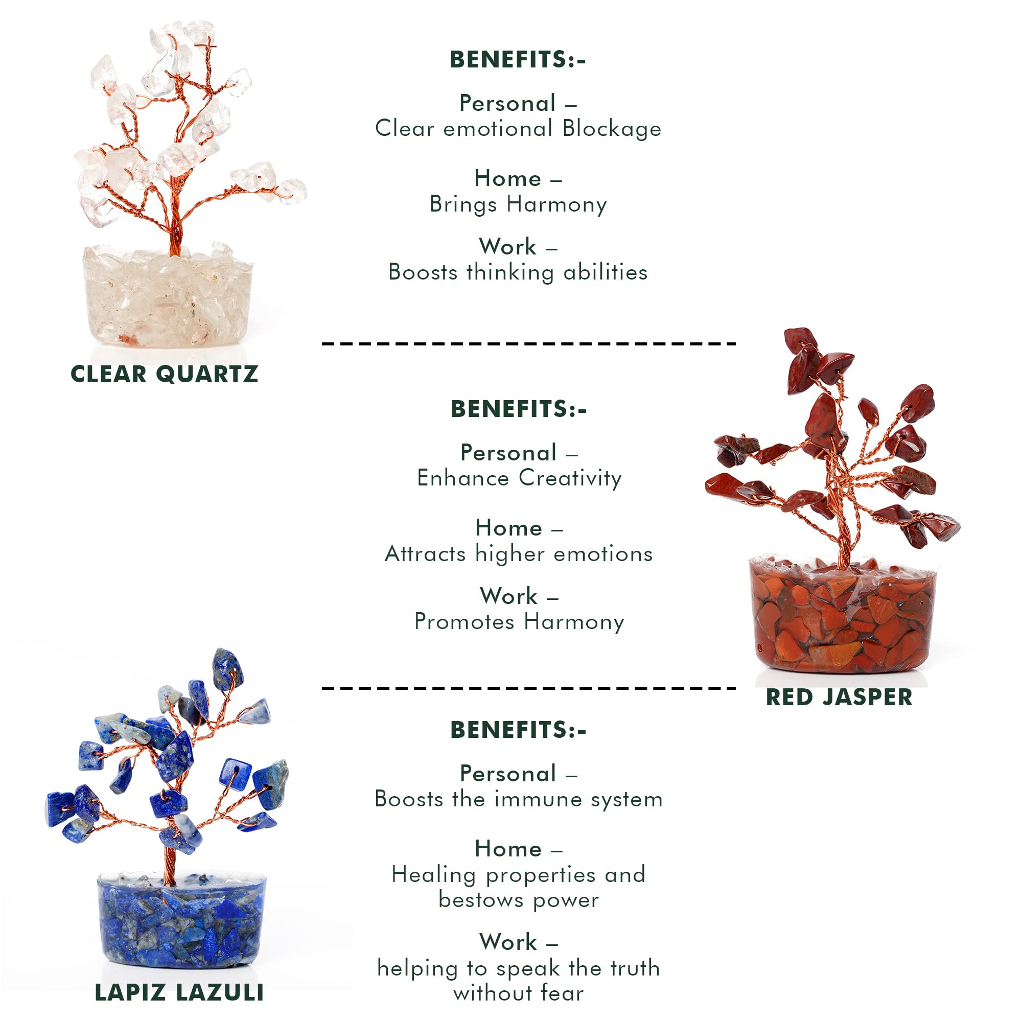 KARMAPLEDGE crystal tree for office decor, adding calm energy to workspaces