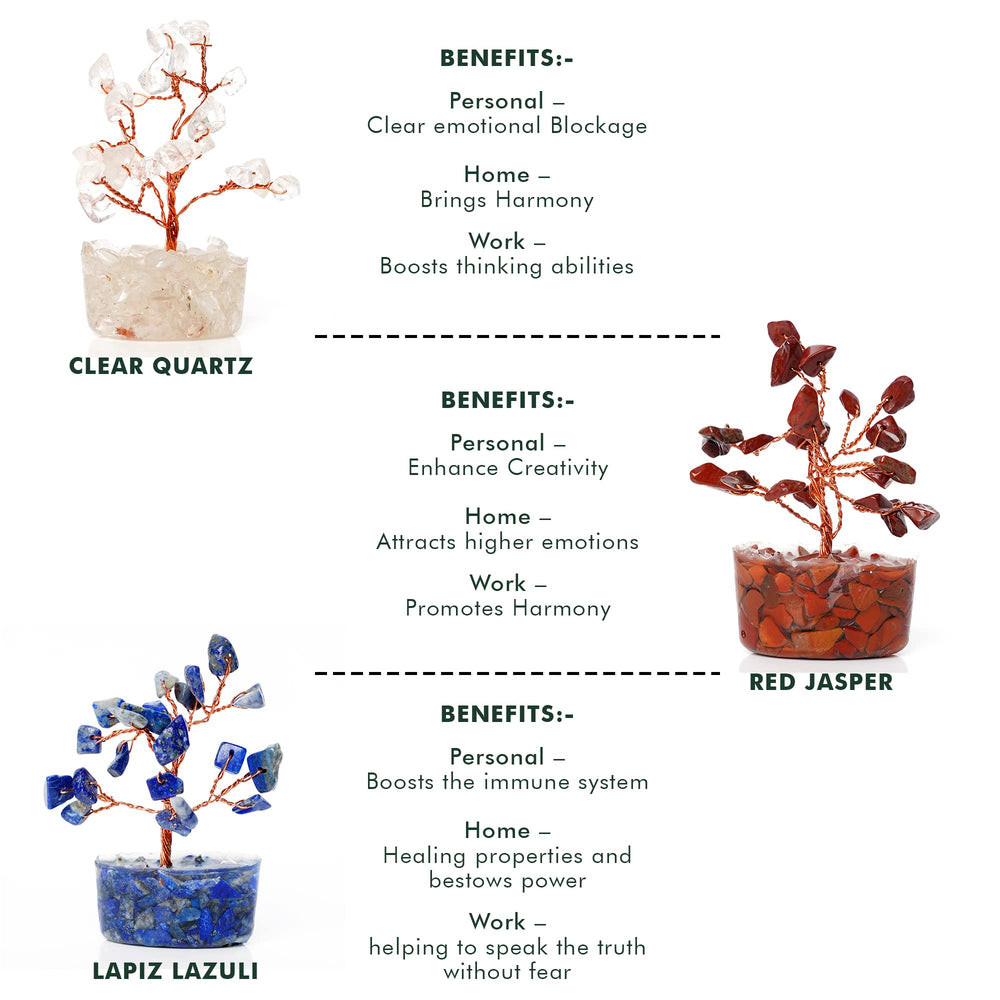 KARMAPLEDGE crystal tree for office decor, adding calm energy to workspaces