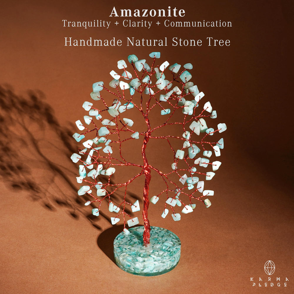 KARMAPLEDGE crystal tree office decor for calm focus and productivity