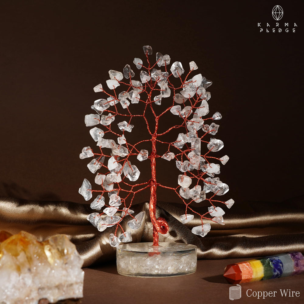 KARMAPLEDGE Crystal Tree orgone base anchoring the sculpture