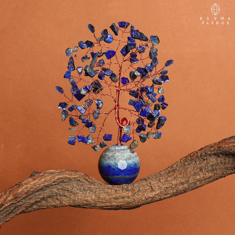 KARMAPLEDGE Crystal Tree ornamental base provides stable display