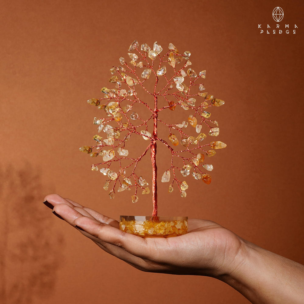 KARMAPLEDGE Crystal-tree packaging-note included with care information