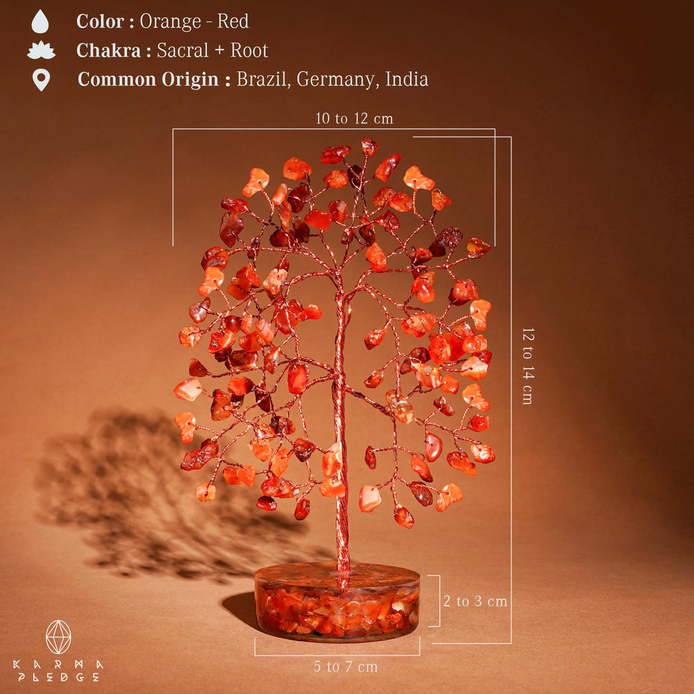 KARMAPLEDGE crystal tree featuring positive energy and money symbolism supports inviting good luck.