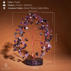 KARMAPLEDGE Crystal Tree table centerpiece brings harmony to living spaces.
