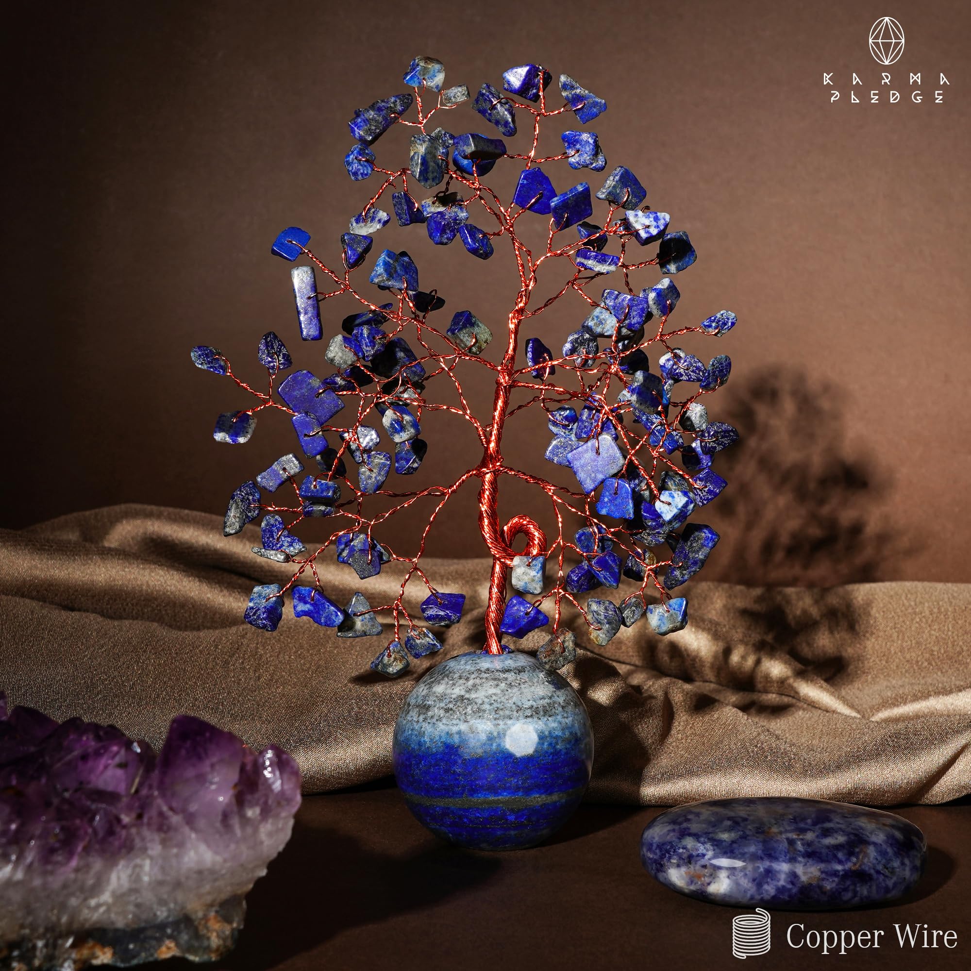 KARMAPLEDGE Crystal Tree tabletop decor elevating room aesthetics