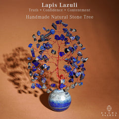 KARMAPLEDGE Crystal Tree with wire branches for a calming workspace