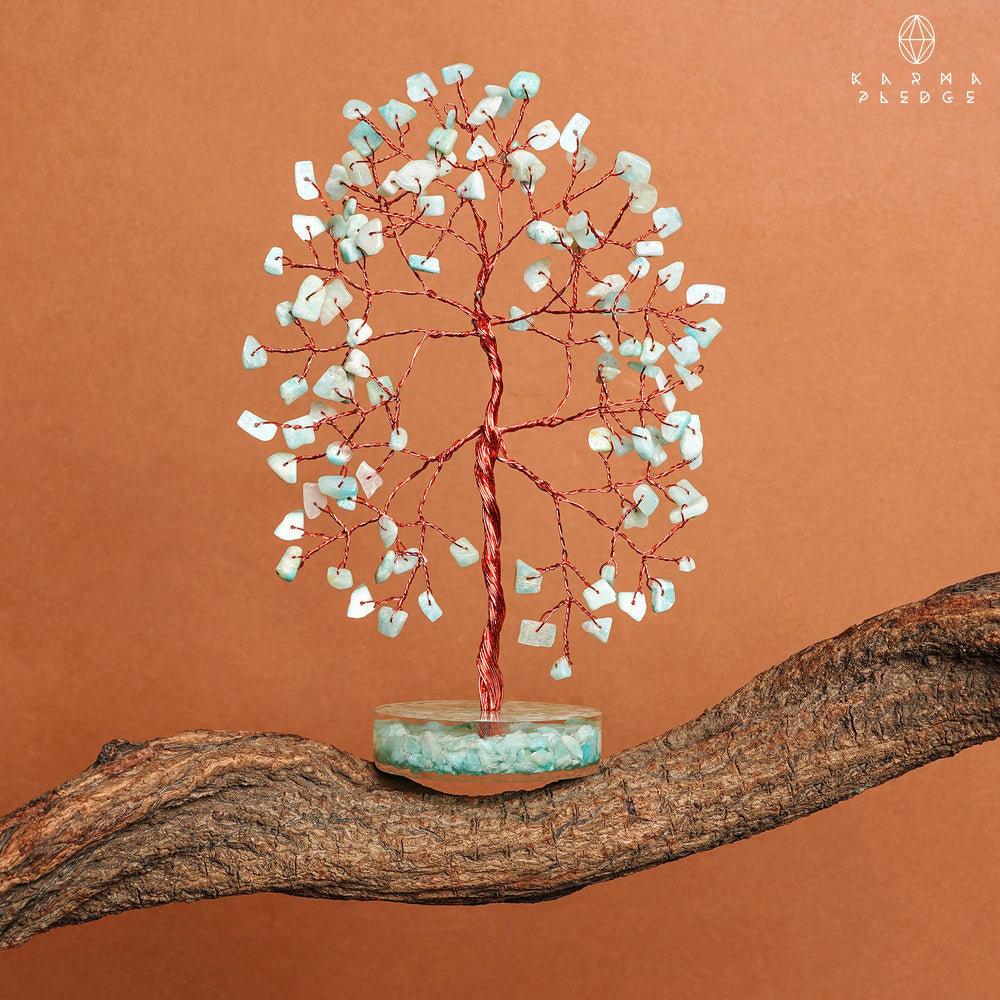 KARMAPLEDGE gift-ready crystal tree ideal for thoughtful well-being gifts