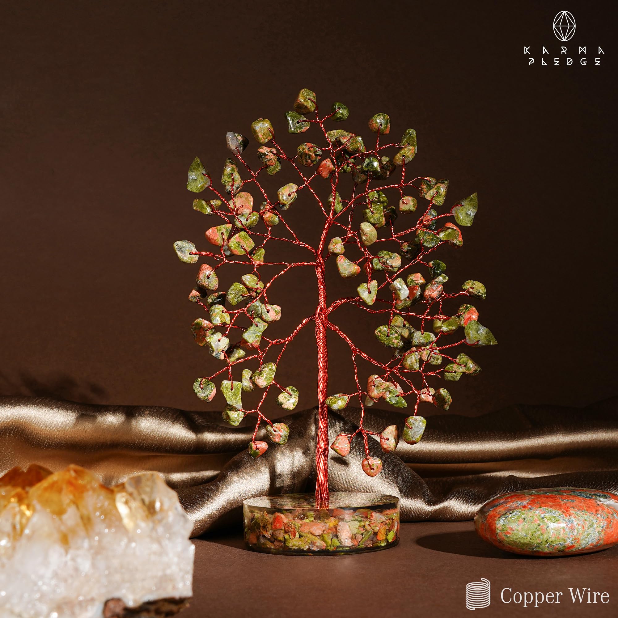 KARMAPLEDGE crystal tree gift-ready packaging enhances thoughtful present appeal.