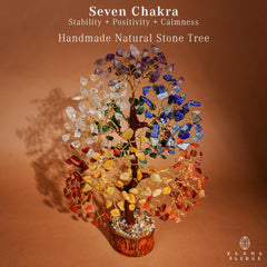 KARMAPLEDGE chakra tree copper wiring detail highlights handmade craftsmanship