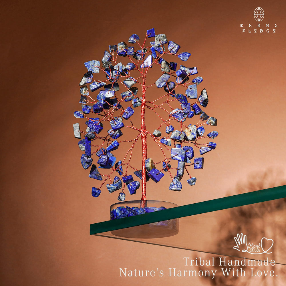 KARMAPLEDGE orgone base crystal tree anchors energy and adds decorative charm