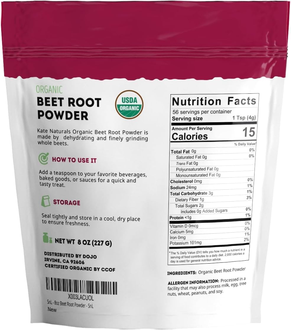 Kate Naturals beet root powder natural red coloring for DIY recipes