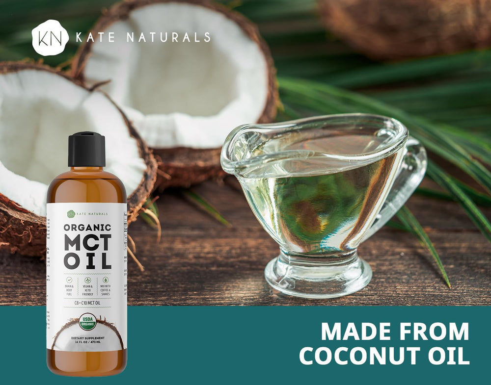 Kate Naturals MCT Oil keto-friendly ingredient — versatile in dressings.