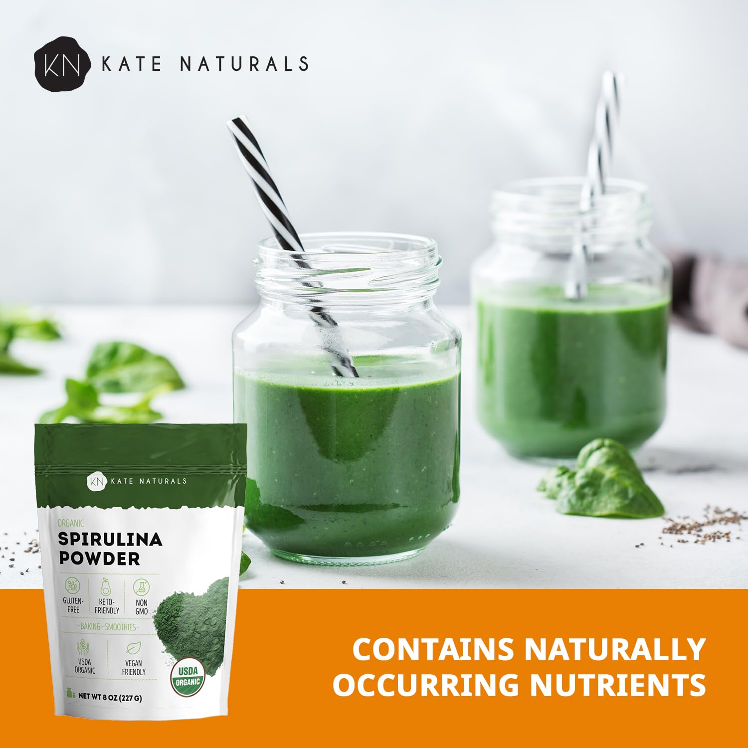 Baking with spirulina powder to boost greens and protein