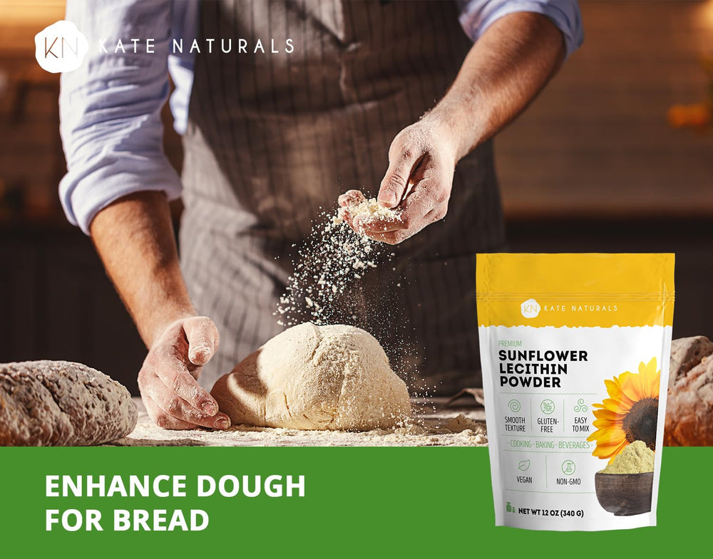 Kate Naturals lecithin powder emulsifier for vegan, gluten-free recipes