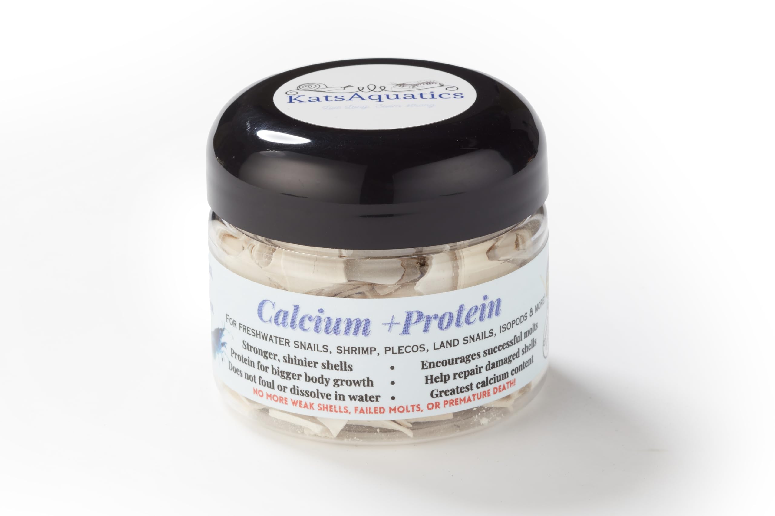 KatsAquatics natural ingredients ensure safe, balanced nutrition for invertebrates.