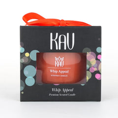 KAV Dancing Rain candle glass lid adds elegance to bedside tables.
