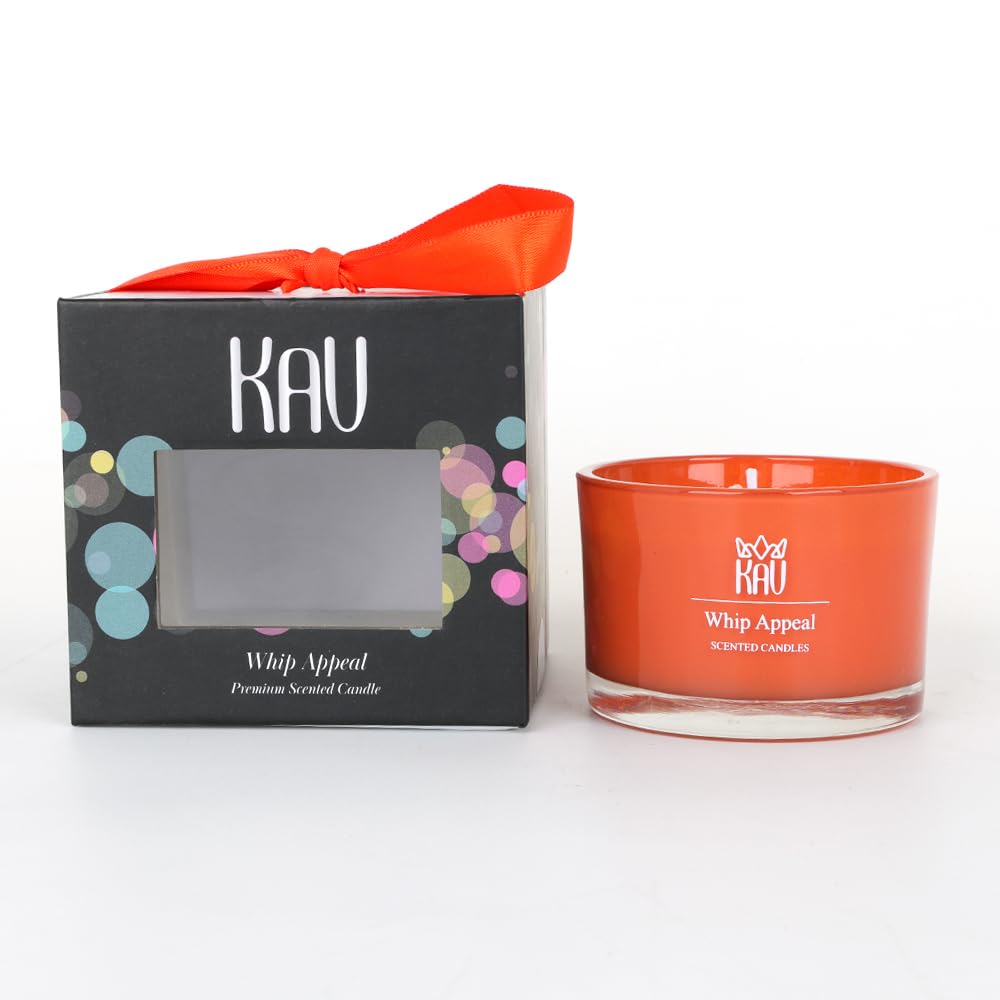 KAV Dancing Rain soy wax candle offers natural aroma for relaxing evenings.
