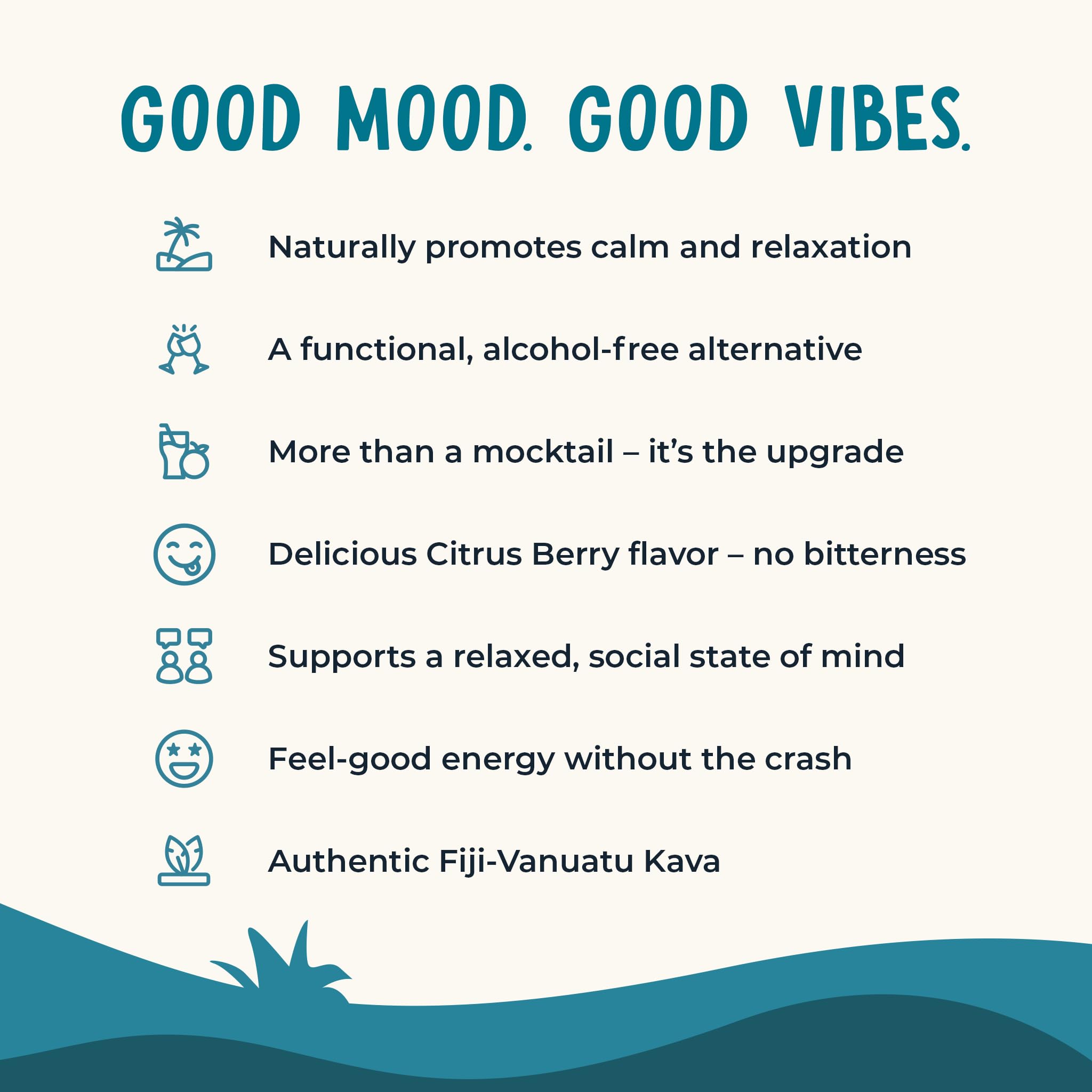Label detail on Kava Krave packaging highlights citrus berry flavor.