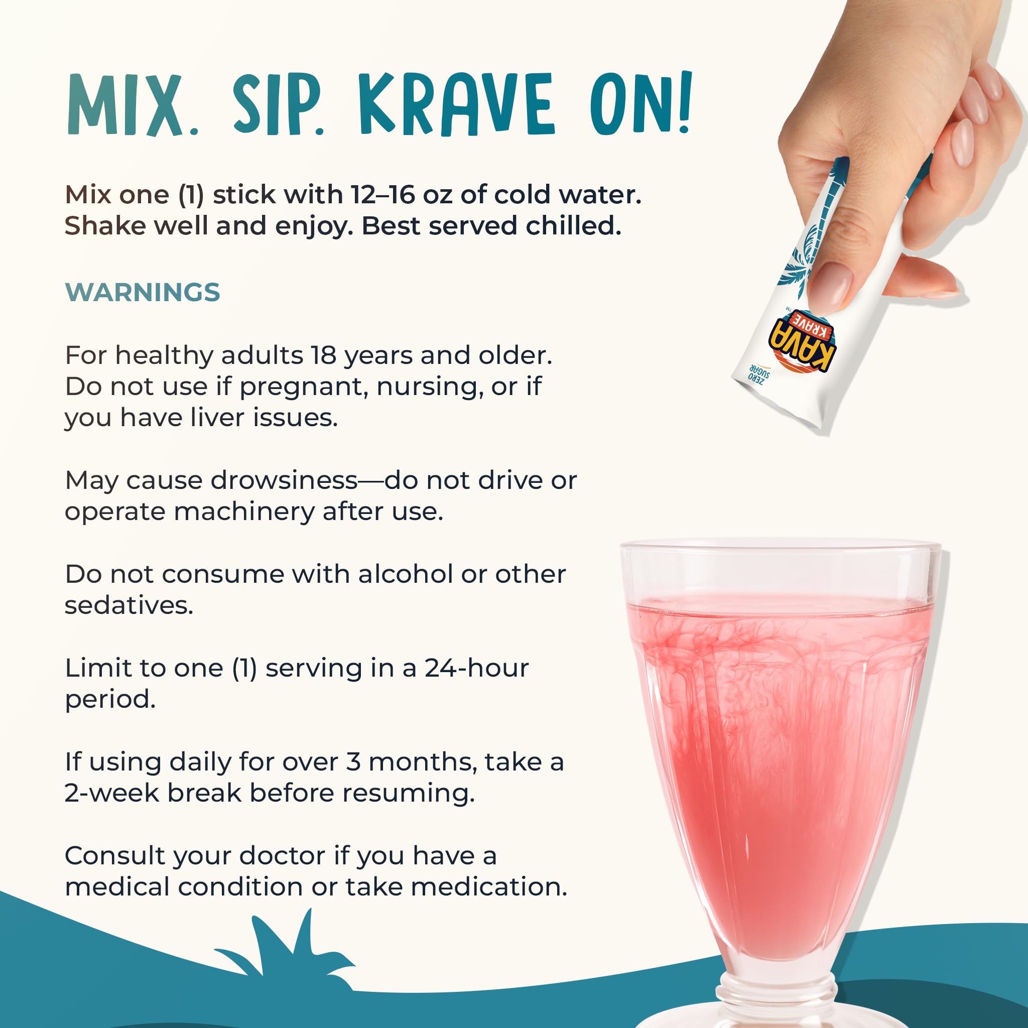 Workspace setup featuring Kava Krave drink mix for quick focus.