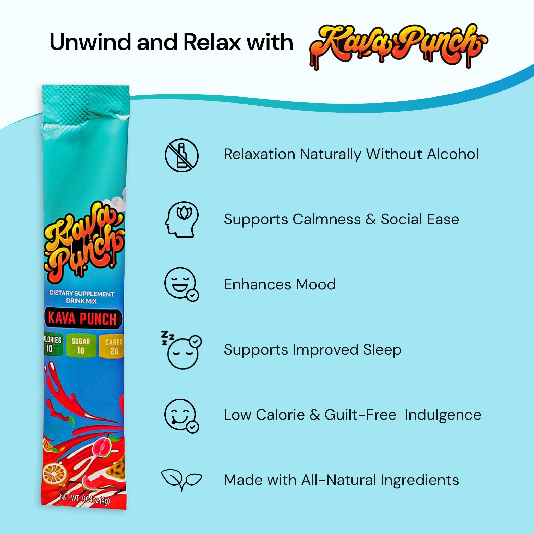 KAVA PUNCH dissolving in water for fast mix