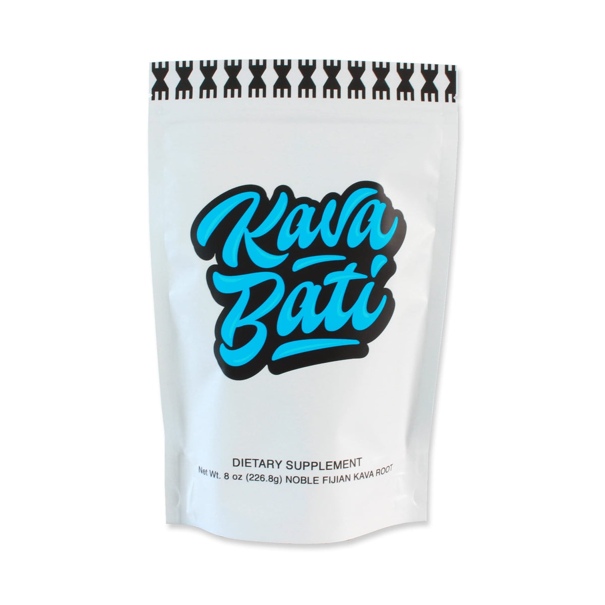 Kavafied KAVA BATI bottle front displaying premium noble Fijian kava for daily calm.