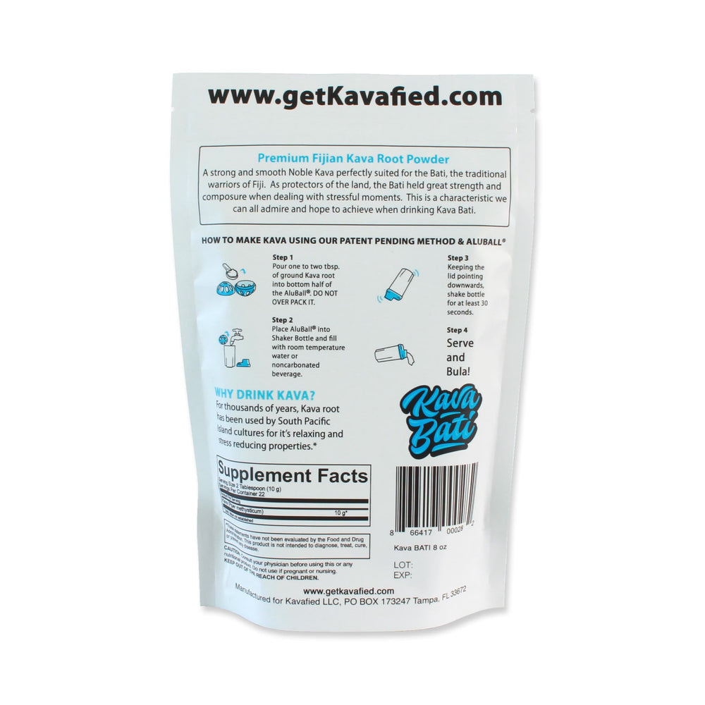 Kavafied KAVA BATI independently lab tested for safety and purity.