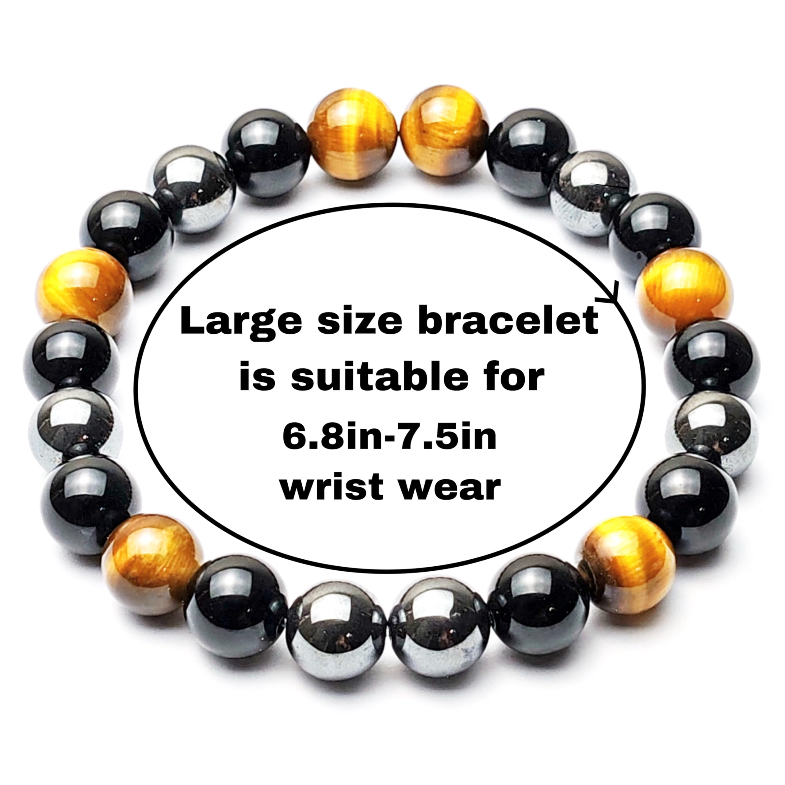 KAVAGOBO extra-large size bracelet offers extended wrist comfort.