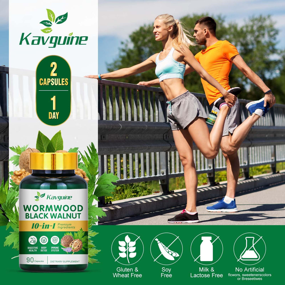 Kavguine vegan and gluten-free capsule in easy-to-use form.