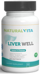 Kaxilu Liver Well label highlights milk thistle extract for liver support