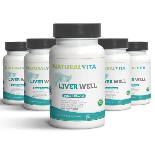 Kaxilu Liver Well packaging emphasizes a 100% natural formula and quality ingredients