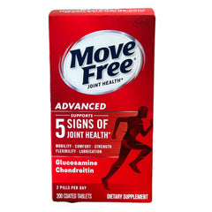 Kaxilu Move Free Advanced bottle front showing 200 tablets for daily joint support
