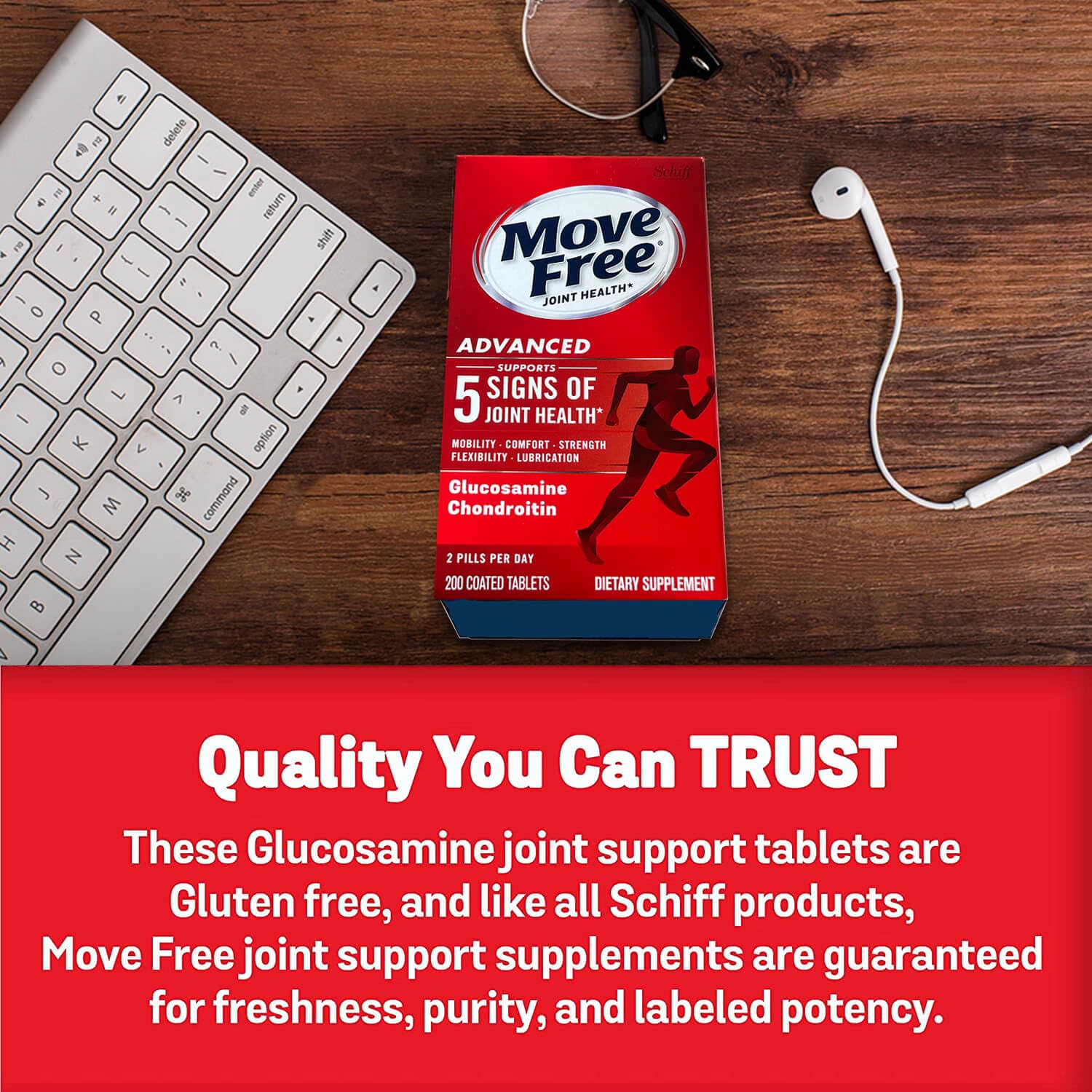 Kaxilu Move Free Advanced container emphasizes chondroitin's cushioning role