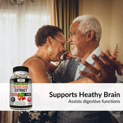 Label details showing strength and ingredients for Kaya Naturals Berberine HCL