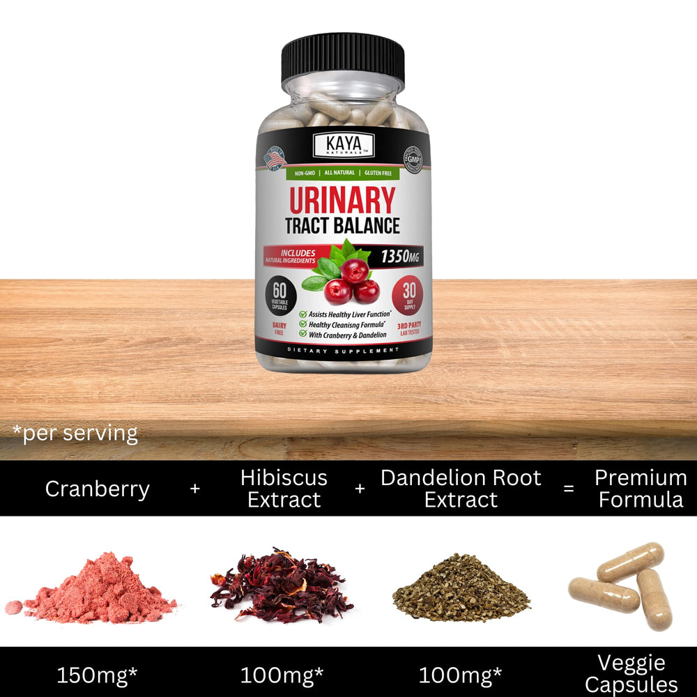 Kaya Naturals D-Mannose Dandelion Root herbal blend for gentle cleansing
