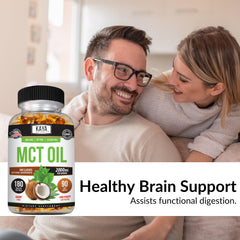 Kaya Naturals MCTOil 2000mg label highlights non-GMO, soy-free, gluten-free benefits