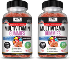 Kaya Naturals multivitamin gummy packaging reinforces brand identity for reliable daily nutrition.