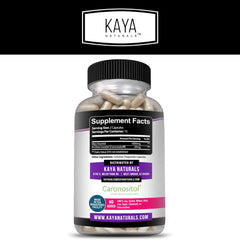 Kaya Naturals capsules close-up showing easy-to-swallow design.