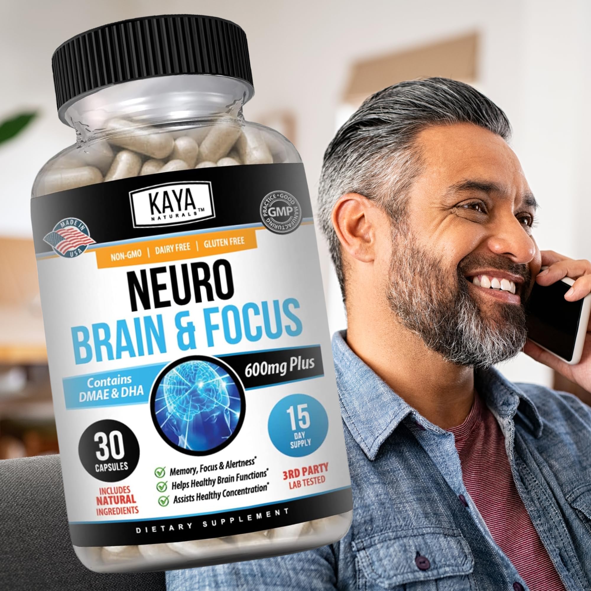 Kaya Naturals Neuro Brain dosage chart to aid daily planning