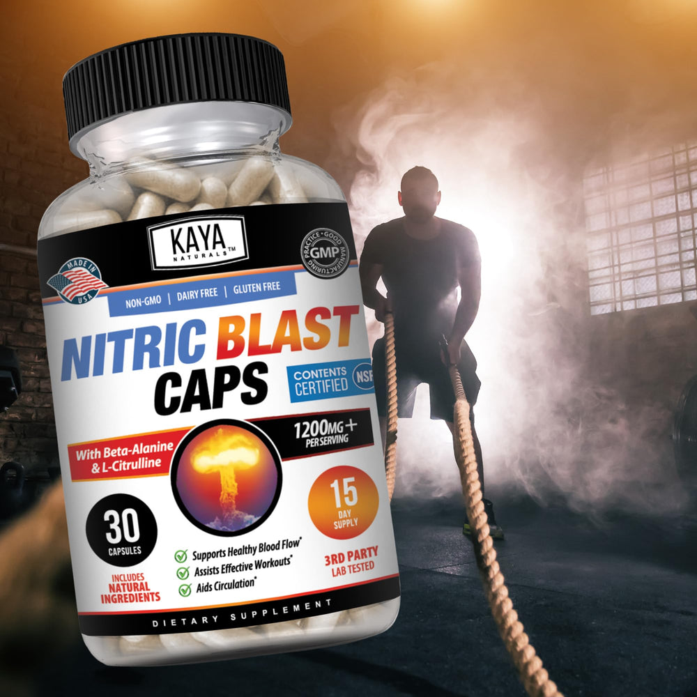 Nighttime scene suggesting Kaya Naturals Nitric Blast use in evening routines