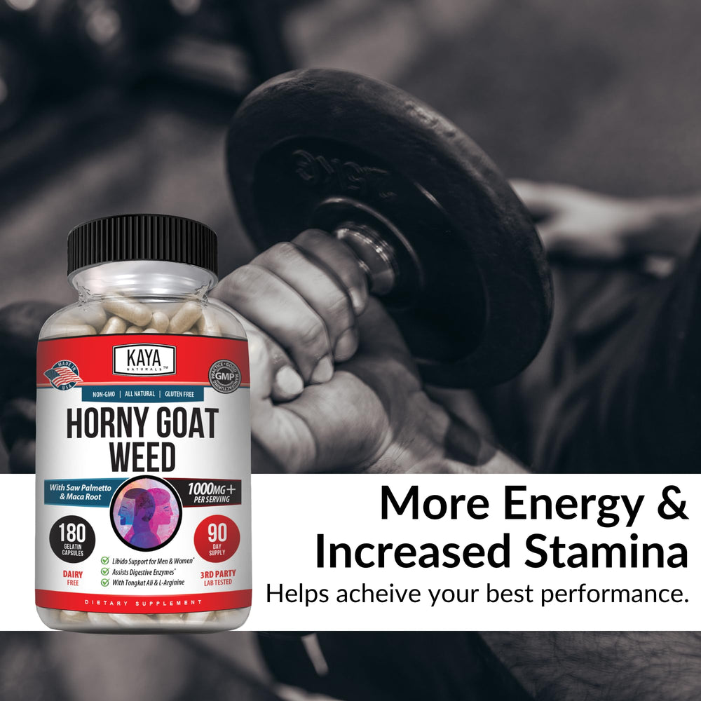 Kaya Naturals saw palmetto extract bottle labeled for balanced wellness options.